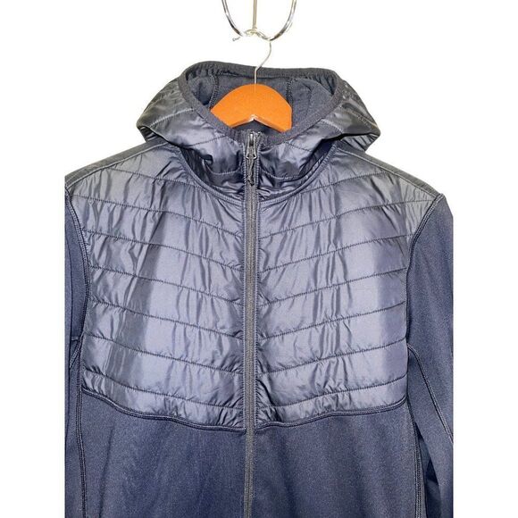 COLUMBIA Black Hooded Sports Jacket with Thumbholes Size Med - Picture 5 of 15